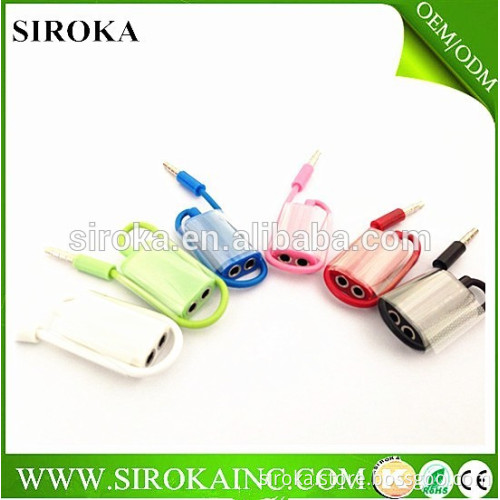 Wholesales New 3.5mm Jack Earphone Splitter for Cell Phone